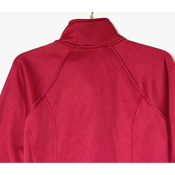 The North Face Cerise Pink Heathered Fleece Full Zip Agave Jacket - Picture 9 of 11